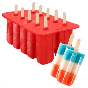 Outils de crème glacée UPORS Moules en silicone Popsicle de qualité alimentaire Moule de cuisine fait maison à 410 cavités A Free Frozen Pop Maker 230627