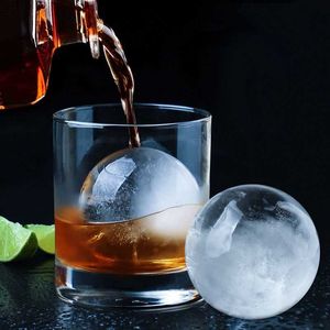 Outils de crème glacée Whisky Ice Ball Maker Silicone Sphère Ice Cube Moule Bar Whisky Drink Ice Cube DIY Making Tools Kitchen Bar Accessoires Z0308