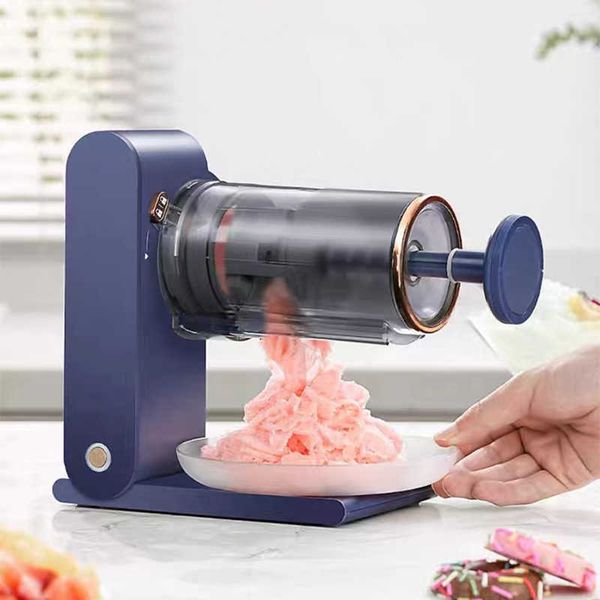 Trituradoras de hielo Afeitadoras Máquina de batidos de bricolaje Máquina de afeitar de hielo de copo de nieve recargable Bebidas fangosas Máquina de postres Máquina de helados Fruit Mein Ice Maker