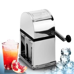 Ice Crushers Shavers roestvrij staal breker mini Shavers Chopper Handmatige sneeuwkegel Smoothie Maker Block Breaking Machine Slush Machine 230222