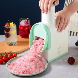 Ice Crushers Shavers Wireless Electric Shaver USB -oplaad Crusher Portable Slush Maker Home Snow Cone Smoothie Block Making Machine 230222