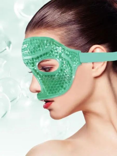 Masque pour les yeux en Gel glacé, thérapie par la chaleur et le froid, masque de sommeil pour les maux de tête, soins cernes, peau aussi 240127