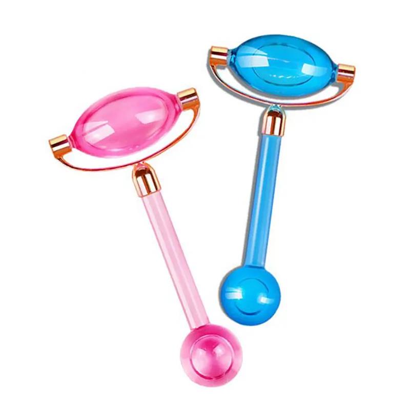 Ice Globes Roller Face Massager Cryo Freeze Roller Cooling Sphere Tool voor Anti-Aging en Wallen Huidverzorging Beauty Eye Neck Thin Lift Rimpel SPA
