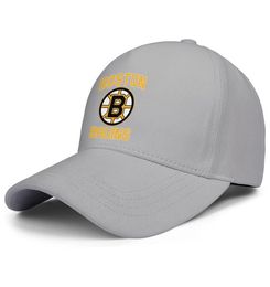 IJshockey heren en dames verstelbare trucker cap ontwerp sport gepersonaliseerde originele baseballhoeden Boston LOGO GEEL Cup5268281