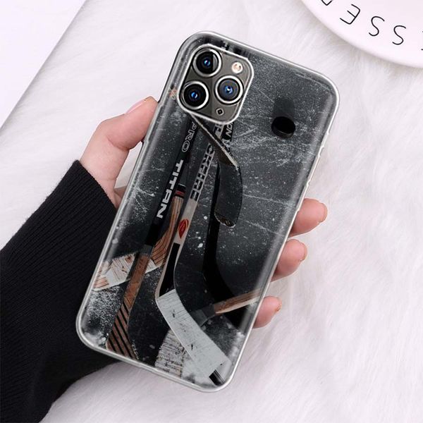 Case de teléfono de pista de hockey sobre hielo para Apple iPhone 12 Mini 14 13 15 Pro Máxil 11 x xs xr 8 7 Plus SE 2020 FUNDA COCHE COQUE TPU CLE