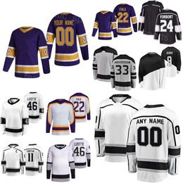 Equipo de hockey sobre hielo 24 Phillip Danault Jersey Retro inverso 8 Drew Doughty 46 Blake Lizotte 11 Anze Kopitar 22 Kevin Fiala 9 Adrian Kempe 33 Viktor Arvidsson Niños Lady Man