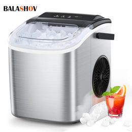 Maker Ice Maker Electric Bullet Cylindrical Cube Maker via Scoop Automatic Mini Making Machine Machine pour Bar Home Kitchen Office 240509
