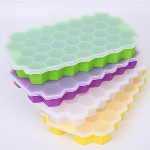 Glace Mold Box Cubes Cubes Outils congelés Shape Froxe Plateau Cube Hornet Silicone Moules Silicone Bar Party Boissons Moule Outil de pudding CGY1