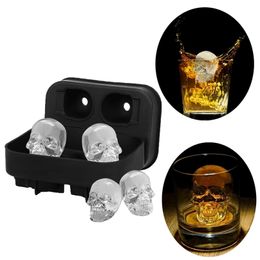 Ice Mold Cube Maker Ball Tray Skull Form Siliconen Mallen voor chocoladegevormen MS Home Bar Accessoires 220531