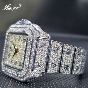 Ice Out – montre à Quartz entièrement Moissanite pour hommes ou femmes, classique, élégante, tendance, étanche, nouvelle collection 2021