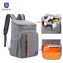 Paquetes de hielo / Bolsas isotérmicas 20L Refrigerador térmico al aire libre Mochila Bolsas Bolsa de almuerzo a prueba de fugas aislada Bebida para acampar Refrigerador Comida de picnic Bolsa de mantenimiento fresco 230718