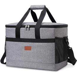 Packs de glace/sacs isothermes 32L sac isotherme souple avec doublure rigide grand sac isotherme pour pique-nique déjeuner boîte sac de refroidissement pour camping barbecue famille activités de plein air 230710