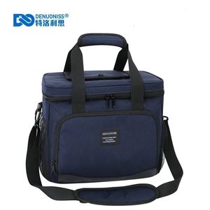 IJspakketten/Isothermische zakken DENUONISS 12L/16L geïsoleerde thermische koeler Lunchbox Tas voor werk Picknicktas Auto Bolsa Koelkast Draagbare schoudertas 231019