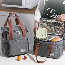 Packs de glaceSacs isothermes Sac à déjeuner haute capacité Femmes Camping en plein air Randonnée Alimentaire Pochette thermique Enfant Pique-nique Boisson Snack Garder le paquet de stockage frais Ite J230425