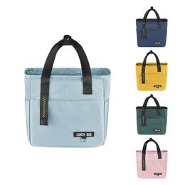 Packs de glaceSacs isothermes Isotherme Bento Lunch Box Sac Thermique Grande Capacité Alimentaire Fermeture Éclair Sacs De Stockage Conteneur pour Femmes Glacière Voyage Pique-Nique Sac À Main J230425