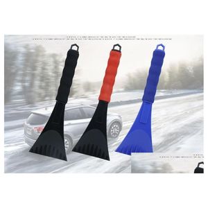 Grattoir À Glace Hiver Pelle À Neige Avec Eva Éponge Fournitures De Retrait 280X95X25Mm Drop Delivery Mobiles Motos Entretien De La Voiture Nettoyage Dhjdq