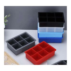 IJsvorm Cream Square Sile Tool Mold Food Grade 6 Rooster Bar Keukenaccessoires Fruitmaker Tray 20220614 T2 DRO DHYFW 2022014
