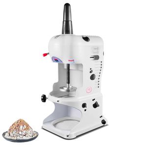 Máquina de afeitar hielo máquina de afeitar de hielo comercial 350W máquina de hielo afeitado Mini 110 / 220V máquina de hielo de nieve blanca rebanadora de carámbano