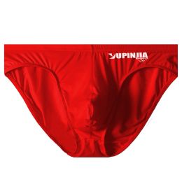 Ice Silk Low Taille Men's Bikini Briefs Stijlvol en comfortabel ondergoed met zak slipje wit/rood/huidskleur/zwart/blauw