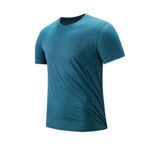 Glace Silk Sport sec rapide T-shirt Hommes manches courtes Summer Mesh Coton Cotton Qlus T-shirt 240524