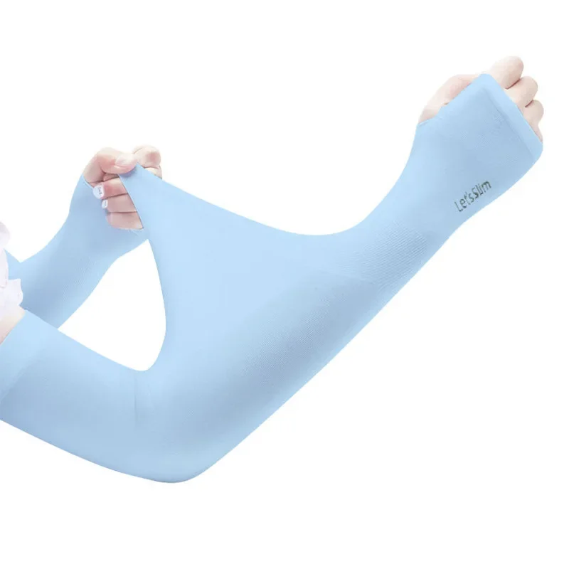 Ice Silk Sleeve Sunscreen Arm Ultraviolet Non-Slip Summer Men's Women's Gloves Outdoor Riding