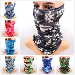 Ice Silk Sunscreen Mask Mask Summer Unisex Cycling Masks Multifunctionele buitensportstoffen Dust Proof Sjapproof Sjangf Zweethanddoek