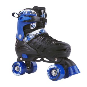 Schaatsen blauwe witte unisex patines voor kinderen pu wheels skate schoenen roller kinderen dubbele rij figuur twee lijnschoenen l221014