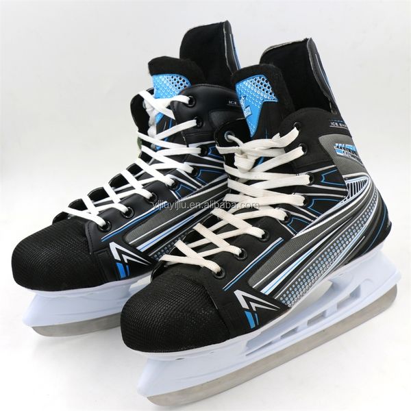 Patines de hielo Botas azules para niños Zapatos profesionales de China a la venta 230706