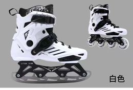 Skates de glace DualUse Détachable Hockey Blade Chaussures Thermal Inline Roller Patines Brestable Imperproof pour femmes hommes enfants 230717