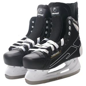 Patines de hielo cabeza zapatos de Hockey de invierno hoja de patinaje térmico transpirable impermeable para Mujeres Hombres niños Beignners 230706