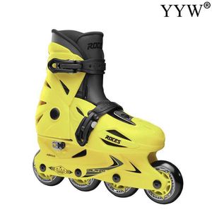 Patins à glace Inline Roller réglable Taille 25-39 Enfants Baskets Rollers Patinage 4 Chaussures de roue Sport de plein air Speed Skate Patines L221014