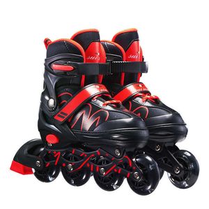 Patines de hielo en línea para niños, zapatos con ruedas, patinaje ajustable, ruedas de velocidad, zapatillas de deporte para niños y niñas, Patines de gimnasio al aire libre L221014