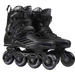Patins à glace professionnels chaussures à roulettes en ligne hommes femmes Slalom coulissant avancé adulte baskets gratuites L221014