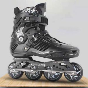 Patins à glace Roller Chaussures 4 Roues PVC Adulte Plat Pu Roue En Caoutchouc Coulissante Inline Baskets Entraînement En Plein Air Gym Sports Garçons Fille Femmes L221014