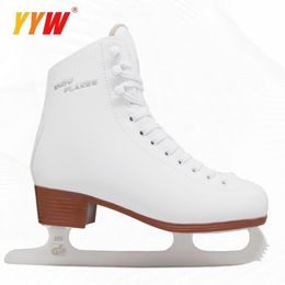 Patines de hielo, zapatos para trucos de patinaje, figura de niño adulto, baile profesional, cuchillo de flores, Hockey, deporte Real 230706