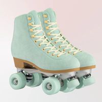 Style de patins de glace 3 couleurs printemps artificiel rouleau en cuir double ligne femmes hommes skate chaussures patines avec pU 4 roues 220928