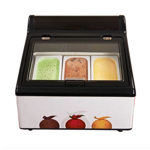 ICB03 Machine de vitrine de crème glacée de bureau commercial pour l'équipement de cuisine