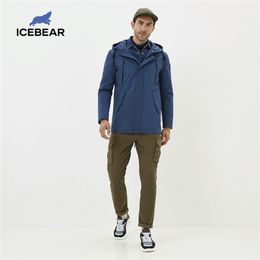 Icebear nouvelle veste pour hommes qualité veste pour hommes mâle manteau à capuche décontracté hommes vêtements MWC20823I 201217