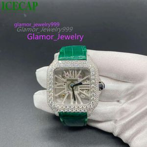 Icecap Jewelry Moisanite Fashion Man Iced Out Mécanique usine Vente entière Bling Watch