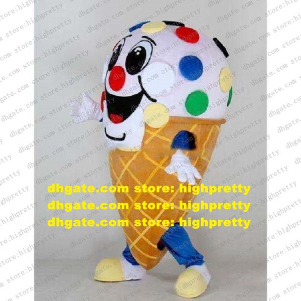 IceCream Helado yogurt yogur yogut yooghourt mascot disfraz de caricatura para adultos atuendo de caricatura cabeza muy grande para guardería zz7883
