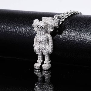 Iced Out Cartoon Puppets hang ketting kubieke zirkonia ketting mode hiphop sieraden heren cadeau y200810