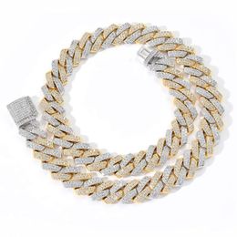 Correntes geladas para homens Miami Cuban Link Colar Luxo Micro Pavimentado CZ Corrente Cubana Moda Hip Hop Jewelry284j