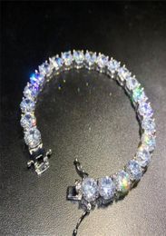 Bracelets de Tennis en diamant glacé pour hommes, or, argent, Hip Hop, bijoux de haute qualité, Bracelet en Zircon de 8mm, a1276385587