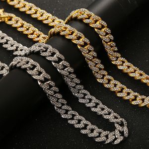 Iced Out Miami Cuban Link Chain Necklace Men 2022 Hip Hop Top roestvrijstalen designer sieraden kettingen