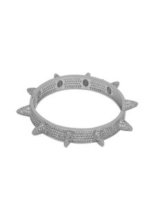 Bracelets à rivets Micro pavé glacé pour hommes Tennis Hip Hop or complet Cz pointes Bling Bracelets7022596