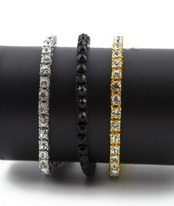 Bracelet en strass glacé à une rangée pour hommes, bijoux de Style Hip Hop, diamant CZ clair, chaîne scintillante de 79 pouces, 4657851