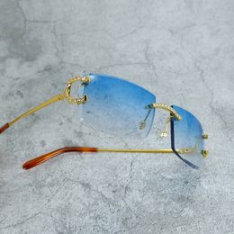 Iced Out-zonnebril Y2K Wire C-zonnebril Diamant-strass-geslepen zonnebril Luxe Desinger Carter-zonnebril voor mannen en vrouwen Vintage Lentes De Sol Mujer