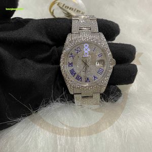 Top Designericed Out VVS Moissanite Hip Hop Watch Sieraden Custom Luxury Mechanische horloges Luxe Custom VVS 1/VS1 GRA C