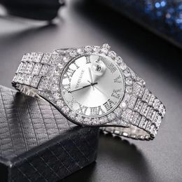 Iced Out Watch Hip Hop Men Diamond Watch VVS Designer Watch Fashion Classic Wristwathes Watch Watch Watching Shining Watches