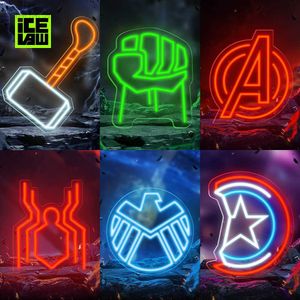 Icelaw Lights Room Decor Custom Neon Sign Wanddecoratie Slaapkamer Led Voor Kinderen Nachtlampje USB Plug Verjaardagscadeau HKD230704